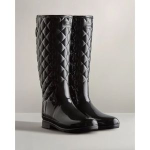 Hunter Adjustable Quilted Tall Rain Boots